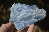 Natural New Sky Blue Calcite Specimens  x 12 From Spitzkop, Namibia - Toprock Gemstones and Minerals 