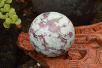 Polished Small Pink Rubellite Tourmaline In White Feldspar & Blue Lithium Spheres  x 2 From Madagascar - TopRock