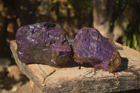 Natural Metallic Purpurite Cobbed Specimens  x 2 From Namibia - Toprock Gemstones and Minerals 