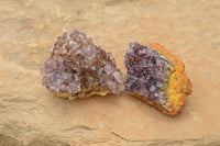 Natural Dark "Amethystos" Amethyst Clusters  x 24 From Kwaggafontein, South Africa - TopRock