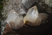 Natural Cascading Clear Quartz Crystals  x 12 From Luena, Congo - Toprock Gemstones and Minerals 