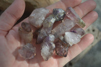 Natural Small Smokey Amethyst Crystals  x 35 From Chiredzi, Zimbabwe - Toprock Gemstones and Minerals 