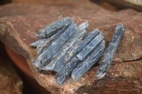 Natural Small Semi Translucent Blue Kyanite Crystals  x Sold per 1 Kg -  From Karoi, Zimbabwe - TopRock