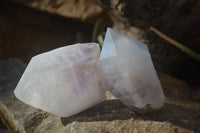 Natural Large Pale Brandberg Amethyst Quartz Crystals x 6 From Brandberg, Namibia