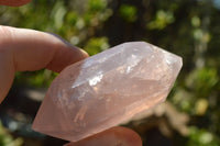 Polished Double Terminated Gemmy Rose Quartz Points x 12 From Madagascar - TopRock