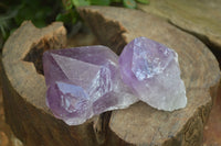 Natural Single Jacaranda Amethyst Crystals  x 12 From Zambia - Toprock Gemstones and Minerals 