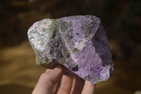 Natural Rough Stichtite & Serpentine Specimens x 6 From Barberton, South Africa