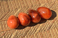 Polished Gorgeous Deep Red Carnelian Agate Eggs  x 12 From Madagascar - TopRock