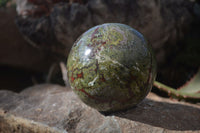 Polished Dragon Bloodstone Sphere  x 1 From Tshipise, South Africa