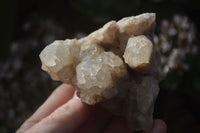 Natural Cascading Smokey Quartz Clusters x 3 From Luena, Congo