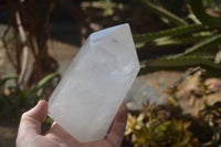 Polished Large Clear Quartz Points x 2 From Madagascar