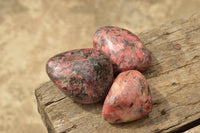 Polished Stunning Red Rhodonite Free Forms x 6 From Zimbabwe - TopRock