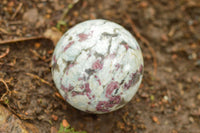 Polished Small Pink Rubellite Tourmaline In White Feldspar & Blue Lithium Spheres  x 2 From Madagascar - TopRock