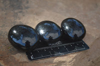 Polished Schorl Black Tourmaline Palm Stones  x 12 From Madagascar - Toprock Gemstones and Minerals 