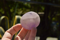 Polished Dream Amethyst Palm Stones  x 20 From Madagascar - TopRock