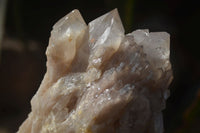 Natural Cascading Smokey Quartz Clusters x 3 From Luena, Congo