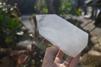 Polished Large Clear Quartz Points x 2 From Madagascar