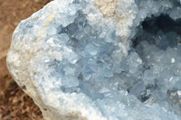 Natural XXL Blue Celestite Geode Specimen x 1 From Sakoany, Madagascar - TopRock