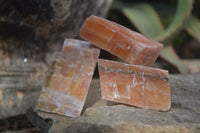 Natural New Sunset Orange Calcite Specimens  x 24 From Spitzkop, Namibia