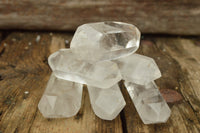 Polished Double Terminated Semi Optic Quartz Crystals  x 12 From Madagascar - TopRock