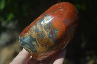 Polished Red Jasper Standing Free Forms  x 2 From Madagascar - Toprock Gemstones and Minerals 