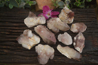 Natural Red Hematoid Quartz Specimens x 12 From Karoi, Zimbabwe - TopRock