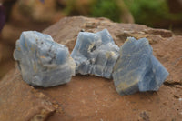 Natural New Sky Blue Calcite Specimens  x 35 From Spitzkop, Namibia