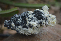 Natural Schorl Black Tourmaline Specimens With Hyalite Opal x 2 From Erongo Mountains, Namibia - TopRock