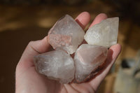 Natural Smokey Hematoid Quartz Crystals  x 24 From Ambositra, Madagascar