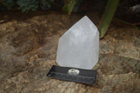 Polished Large Clear Quartz Points x 2 From Madagascar