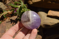 Polished Dream Amethyst Palm Stones  x 20 From Madagascar - TopRock