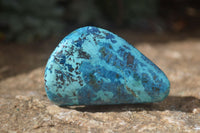 Polished Blue Shattuckite Free Forms  x 5 From Namibia