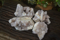 Natural Spirit Amethyst Quartz Clusters x 4 From Southern Africa