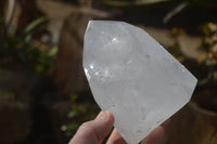 Polished Large Clear Quartz Points x 2 From Madagascar