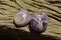 Polished Dream Amethyst Palm Stones  x 20 From Madagascar - TopRock