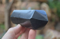 Polished Double Terminated Black Basalt Points  x 4 From Antsirabe, Madagascar