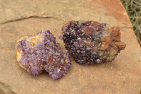 Natural Dark "Amethystos" Amethyst Clusters  x 24 From Kwaggafontein, South Africa - TopRock