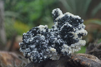 Natural Schorl Black Tourmaline Specimens With Hyalite Opal x 2 From Erongo Mountains, Namibia - TopRock