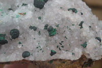 Natural Rare Ball Malachite On Drusy Quartz & Dolomite Matrix  x 1 From Kambove, Congo - Toprock Gemstones and Minerals 