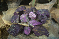 Natural Metallic Purpurite Cobbed Specimens  x 12 From Erongo, Namibia - Toprock Gemstones and Minerals 