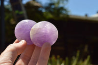 Polished Dream Amethyst Palm Stones  x 20 From Madagascar - TopRock