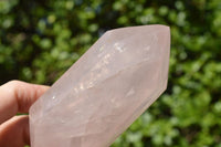 Polished Double Terminated Gemmy Rose Quartz Points x 12 From Madagascar - TopRock