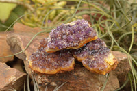 Natural Dark "Amethystos" Amethyst Clusters  x 24 From Kwaggafontein, South Africa - TopRock