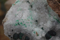 Natural Rare Ball Malachite On Drusy Quartz & Dolomite Matrix  x 1 From Kambove, Congo - Toprock Gemstones and Minerals 