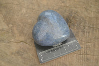 Polished Blue Lazulite Hearts  x 4 From Madagascar - Toprock Gemstones and Minerals 