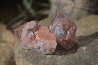 Natural Smokey Hematoid Quartz Crystals  x 24 From Ambositra, Madagascar