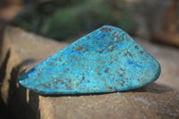 Polished Blue Shattuckite Free Forms  x 5 From Namibia