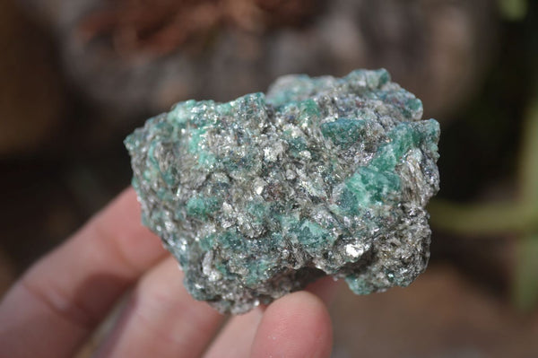 Natural Rare Emerald Mica In Matrix Cobbed Specimens x 12 From Mutoko, Zimbabwe