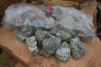 Natural Small Cobbed Emeralds In Matrix Specimens - Sold Per 1 kg (8-13 Pieces) From Sandawana, Zimbabwe - TopRock