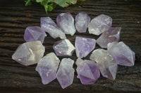 Natural Single Zambian Jacaranda Amethyst Points - Sold per 1.6 kg (24 points per tray) - From Mumbwa, Zambia - TopRock